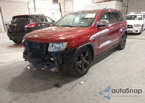 2013 Jeep Grand Cherokee Overland z USA, uszkodzony, nr VIN 1C4RJFCT5DC572716